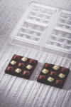 Pavoni Tablete Ciocolata 7 x 7 x H 1.4 cm - Matrita policarbonat Piramida Mini, 6 cavitati (PC5014FR) Forma prajituri si ustensile pentru gatit