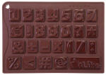 Pavoni Forma Silicon Chocoice Cifre-Simboluri, 26 cavitati (CHOCO18) Forma prajituri si ustensile pentru gatit
