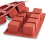Silikomart Forma Silicon Cub 5 x 5 x h 5 cm, 8 cavitati (SF104) (16.104.00.0000) Forma prajituri si ustensile pentru gatit