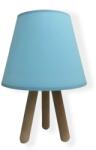 Asir Asztali lámpa WOOD 1xE27/60W/230V kék AS0352 (AS0352)