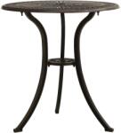 vidaXL Masă de grădină, bronz, 62x62x65 cm, aluminiu turnat (315579)
