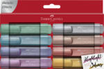 Faber-Castell Set 8 textmarkere metalizate Faber-Castell FC154689, cutie carton (FC154689)