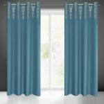 EUROFIRANY Dafne mintás dekor függöny Kék 140x250 cm