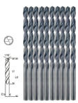 Bosch Set 10 burghie pentru metal HSS-R HAWERA 2.0 x 24 x 49 mm (F00Y241069) Burghiu