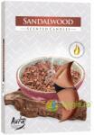BISPOL Set Lumanari Tip Pastila Aroma Santal 6 buc