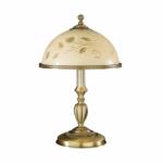 Reccagni Angelo Veioza / Lampa de masa din alama cu sticla decorata design italian H-48cm 6208 (RA-P. 6208 M)