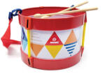 Svoora Toba Multicolora Copii - Tin Drum, 2 Bete Lemn (14001-6659) Instrument muzical de jucarie