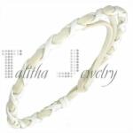 Talitha Бяла Кожена Гривна - talitha-jewelry - 9,51 лв