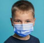 Szájmaszk Gyerek Submed kék maszk 1 db type IIR 3 rétegű prémium gyerek szájmaszk
