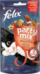 FELIX Party Mix Mixed Grill kiegészítő állateledel macskáknak marha, csirke & lazac ízesítéssel 60 g