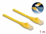 Delock Cablu de retea RJ45 6A UTP Fast Tracing 1m Galben, Delock 80101 (80101)