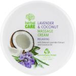 Bulgarian Rose Masszázskrém nyugtató hatással - Bulgarian Rose Herbal Care Lavender & Cococnut Massage Cream 1000 ml