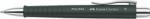 Faber-Castell Golyóstoll, 0, 7 mm, nyomógombos tolltest, fekete tolltest, FABER-CASTELL "Poly Ball", kék (TFC241199) - primatinta