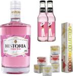 Historia Pink Gin csomag tonikokkal és ajándék szívószállal - ginshop