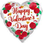 Amscan Balon de trandafir cu inimă din folie Jumbo - Happy Valentines Day