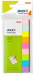 STICK N Stick`N 50x12 mm 9x50 lap neon/pasztell mix jelölőcímke (21689) - officedepot