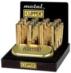 Clipper Aranyszínű Clipper öngyújtó ajándékcsomagban Clipper motívum: Matt arany