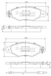 NIPPARTS set placute frana, frana disc NIPPARTS J3601093 (J3601093)