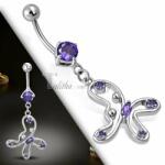 Talitha Елегантна обеца за пъп " Пеперуда" - talitha-jewelry - 22,00 лв