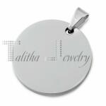 Talitha Кръгъл медальон за гравиране