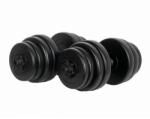 Sportmann PVC дъмбели пълни с цимент SPORTMANN 2 x 15 кг