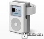  Okosóra asztali töltő állvány / dokkoló - szilikon, kábelelvezető, a töltő NEM TARTOZÉK! - IPOD MINTA - FEHÉR / SZÜRKE - Apple Watch Series 1 / 2 / 3 / 4 / 5 / 6 / 7 / SE
