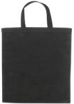  Vászontáska rövidfülű 38x42x0, 2cm OEKO-TEX 140g/m2 pamut, fekete