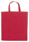  Vászontáska rövidfülű 38x42x0, 2cm OEKO-TEX 140g/m2 pamut, piros (47-0808012)