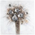 Bizzotto CROWN ezüst vászon festmény