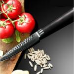  Professzionális kés gyümölcsökhöz, zöldségekhez, sushihoz damaszt acélból 60-62HRC, VG-10, 67 rétegű (DK005)