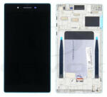  Lcd + Touch Pad Komplett Lenovo Tab 3 A7-30M Kék Kerettel 5D68C05758 Eredeti Szervizcsomag