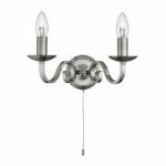  Aplica perete clasica design traditional Richmond argintiu 1502-2SS SRT (1502-2SS SRT)