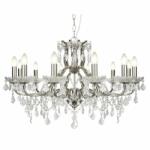  Candelabru stil clasic cu 12 brate Paris argintiu satin 87312-12SS SRT (87312-12SS SRT)
