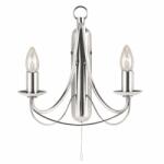  Aplica perete traditionala stil clasic Maypole argintiu 6342-2SS SRT (6342-2SS SRT)