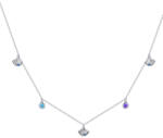 BeSpecial Colier argint cu scoici si zirconii colorate (CZT0003)