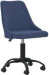vidaXL Scaun de bucătărie pivotant, albastru, material textil (330872)