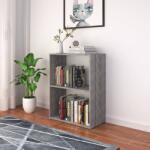 vidaXL Raft pentru cărți, lemn prelucrat, 60x31x78 cm, beton (340212) Biblioteca
