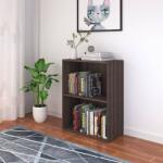 vidaXL Raft pentru cărți lemn prelucrat 60x31x78 cm, stejar gri sonoma (340213) Biblioteca