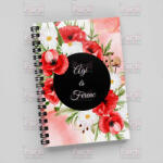 Partikellékek Emlékkönyv Esküvőre - Pipacsos