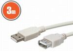 Delight USB hosszabbító kábel A aljzat - A dugó 3 méter 20167