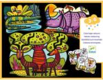 DJECO Set de colorat Djeco, Animale catifelate (DJ09622) Carte de colorat