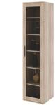Mobikon Vitrina pal melaminat natur stejar sonoma Dunaj 45x47x190.8 cm (0000186169) Vitrina
