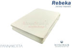 Billerbeck Rebeka Jersey gumis lepedő Panna Cotta 90-100x200 cm - alvasstudio