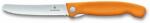 Victorinox Swiss Classic Kihajtható uzsonnázó kés recés éllel, narancsszín 11 cm (6.7836.F9B)