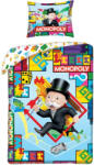 Uwear Set lenjerie de pat copii Uwear - Monopoly (MON1103BL) Lenjerii de pat bebelusi‎, patura bebelusi