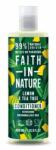 Faith in Nature Balsam de par cu lamaie si tea tree, pentru toate tipurile de par, Faith in Nature, 400 ml