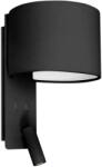 Faro Barcelona FOLD fali lámpa, olvasókarral, fekete, E27 foglalattal, IP20, 64305 (64305)