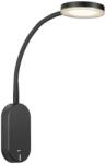 Nordlux Mason fali lámpa, fekete, 3000K melegfehér, beépített LED, 5W, 360 lm, 10cm átmérő, 47131003 (47131003)