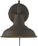 Nordlux Andy fali lámpa, barna, E27, max. 15W, 20cm átmérő, 48491009 (48491009)