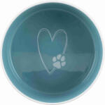 TRIXIE Pet's Home castron ceramica (alb / verde) (0.3 l, 12 cm) (25050)